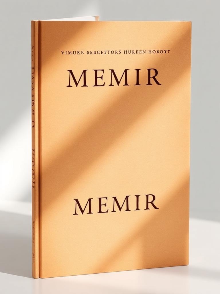 Memoir book cover design